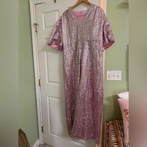 Sparkling Pink Sequin Jumpsuit